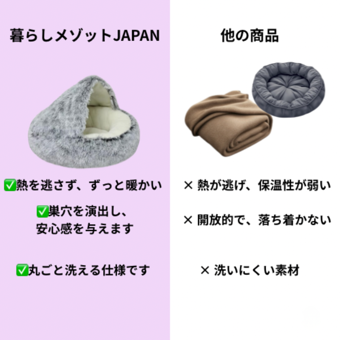 【ペット】暖かいベッド
